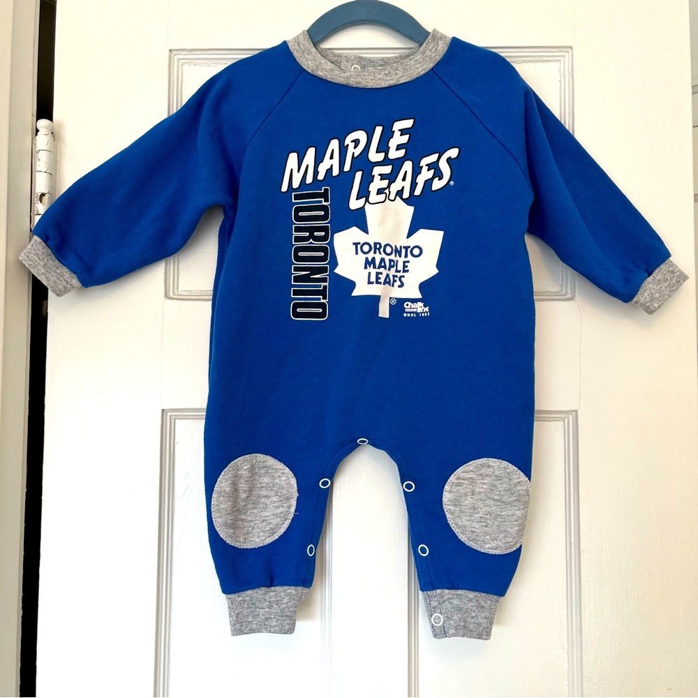 Father’s Day! RARE 1993 Vintage Maple Leafs Cotton Baby Onesie Size 18 months